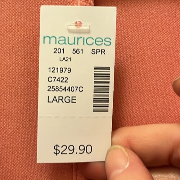 NWT Coral open front blazer Maurice’s Size Large - Picture 10 of 14